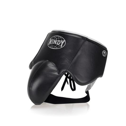 Elite Groin Guard - Black/Silver 2.0 - Windy Fight Gear B.V.
