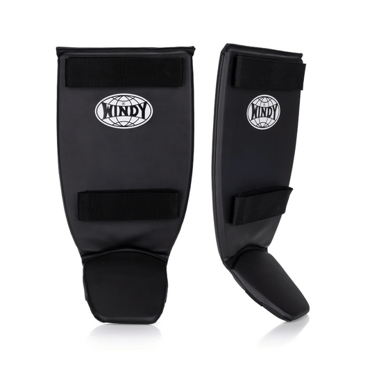 Classic Double Strap Shinguard - Black - Windy Fight Gear B.V.