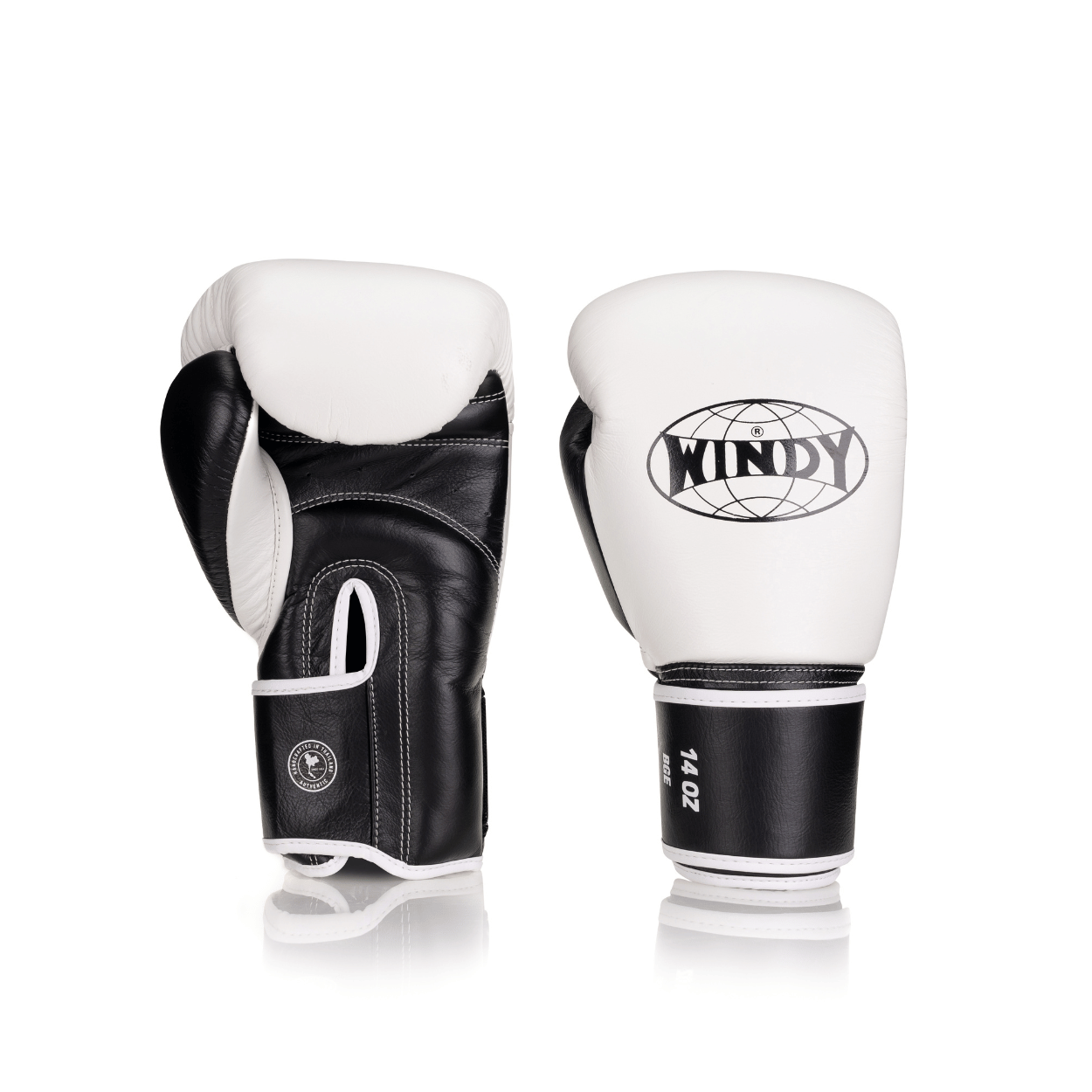 Elite Series Velcro Boxing Glove - White/ Black - Windy Fight Gear B.V.