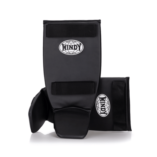 Classic Double Strap Shinguard - Black - Windy Fight Gear B.V.