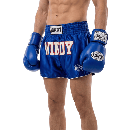 Classic Leather Boxing Glove - Blue - Windy Fight Gear B.V.
