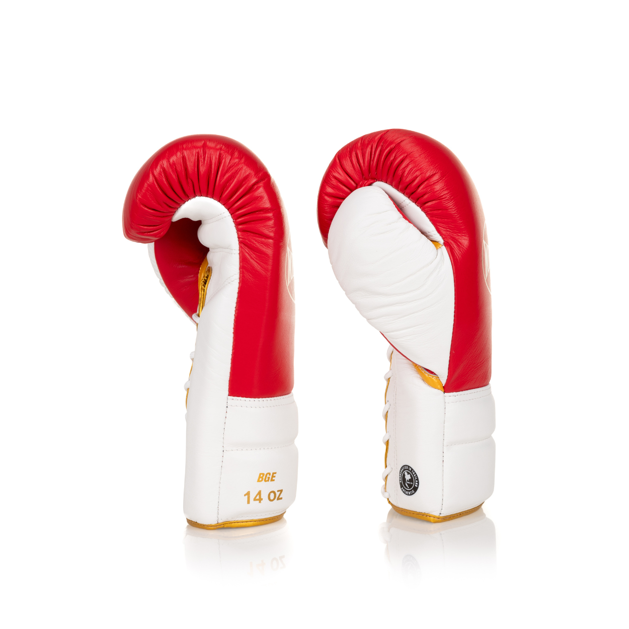 Elite Series Lace-up Boxing Glove - Red/Gold