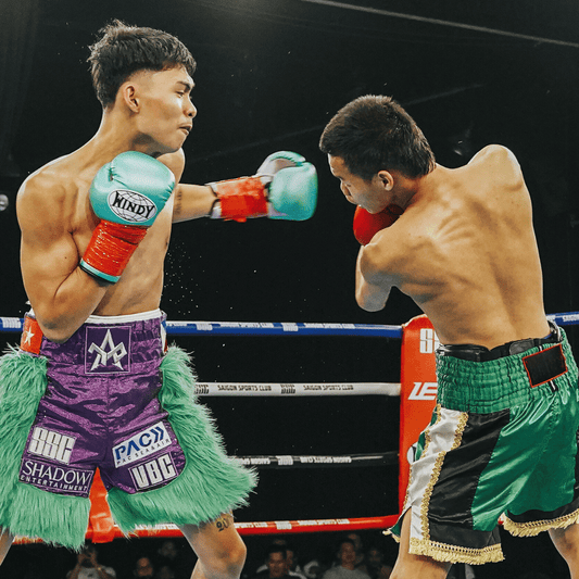 Competition Lace-Up Boxing Glove - Metallic Turqoise/Pink - Windy Fight Gear B.V.