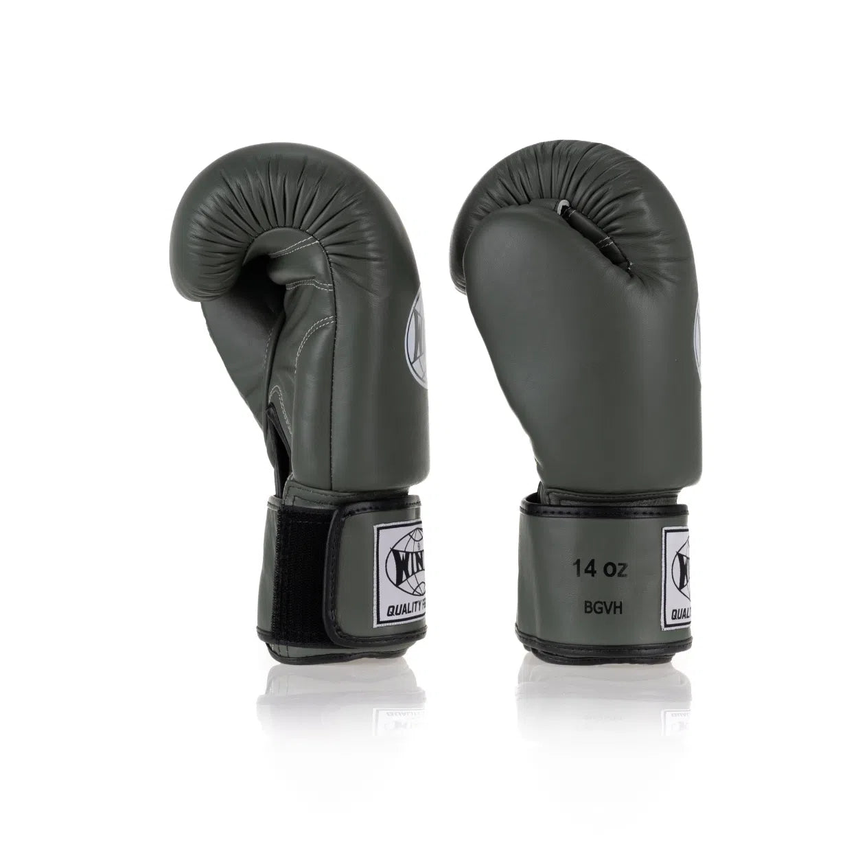 Classic Leather Boxing Glove - Army Green