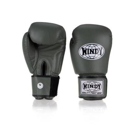 Classic Leather Boxing Glove - Army Green