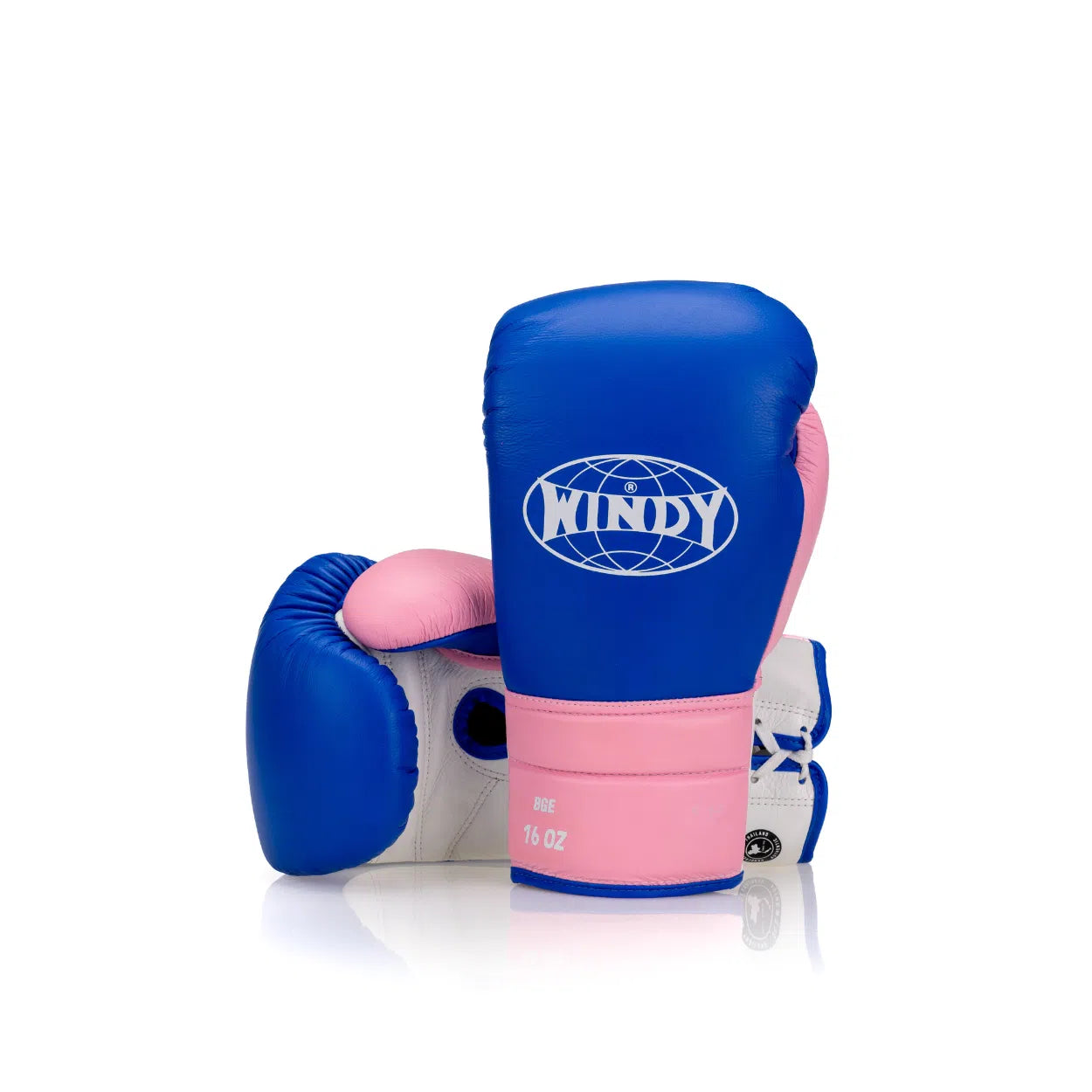 Elite Series Lace-up Boxing Glove - Blue/Pink/White