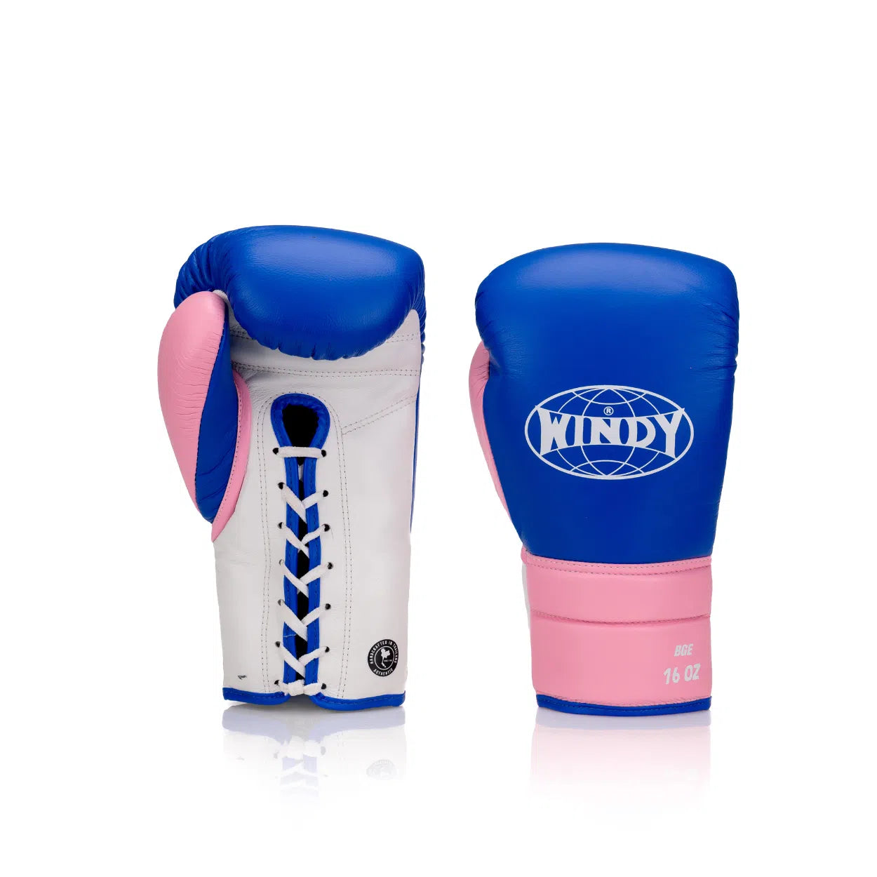 Elite Series Lace-up Boxing Glove - Blue/Pink/White