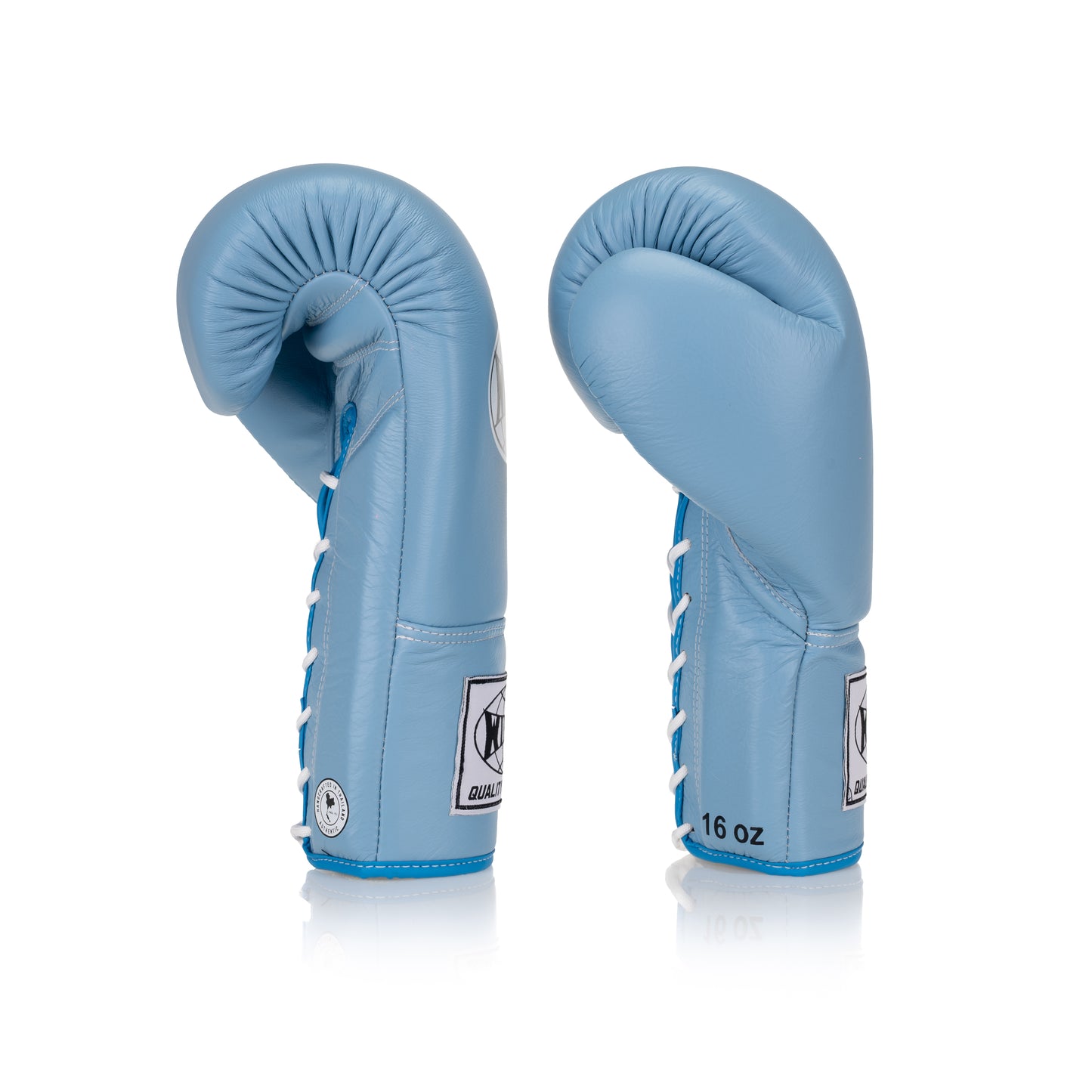 Classic Lace-Up Leather Boxing Glove - Baby Blue - Windy Fight Gear B.V.