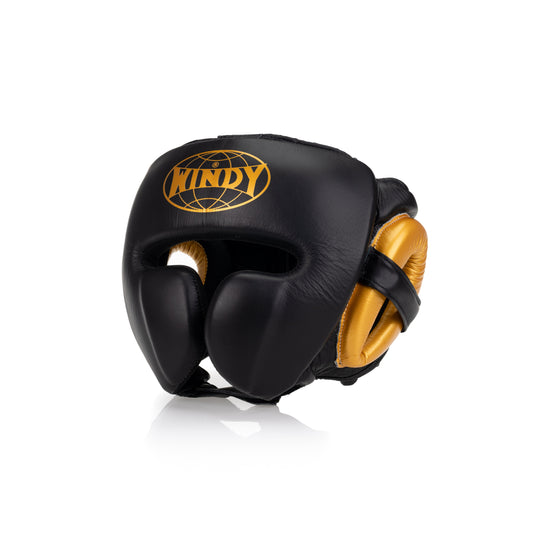 Mexican Style Headguard - Black/Gold
