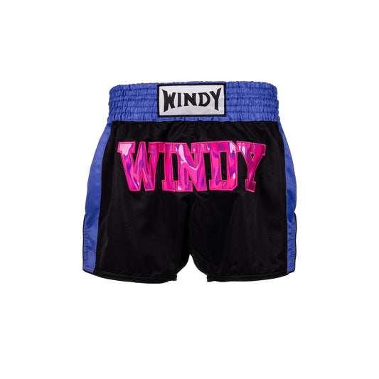 Muay Thai Shorts - Retro Holo - Gasoline Pink