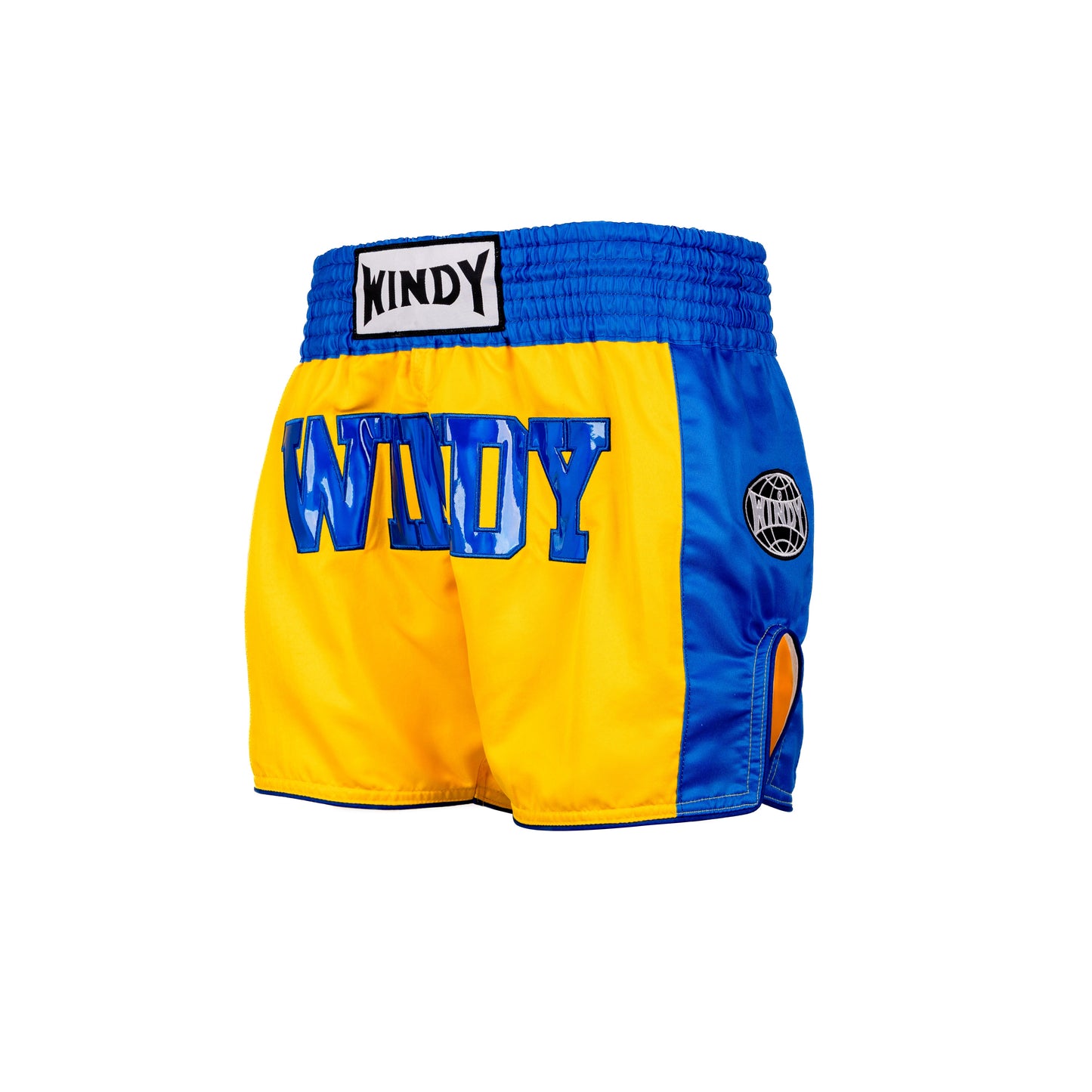 Muay Thai Shorts - Retro Holo - Yellow Sapphire