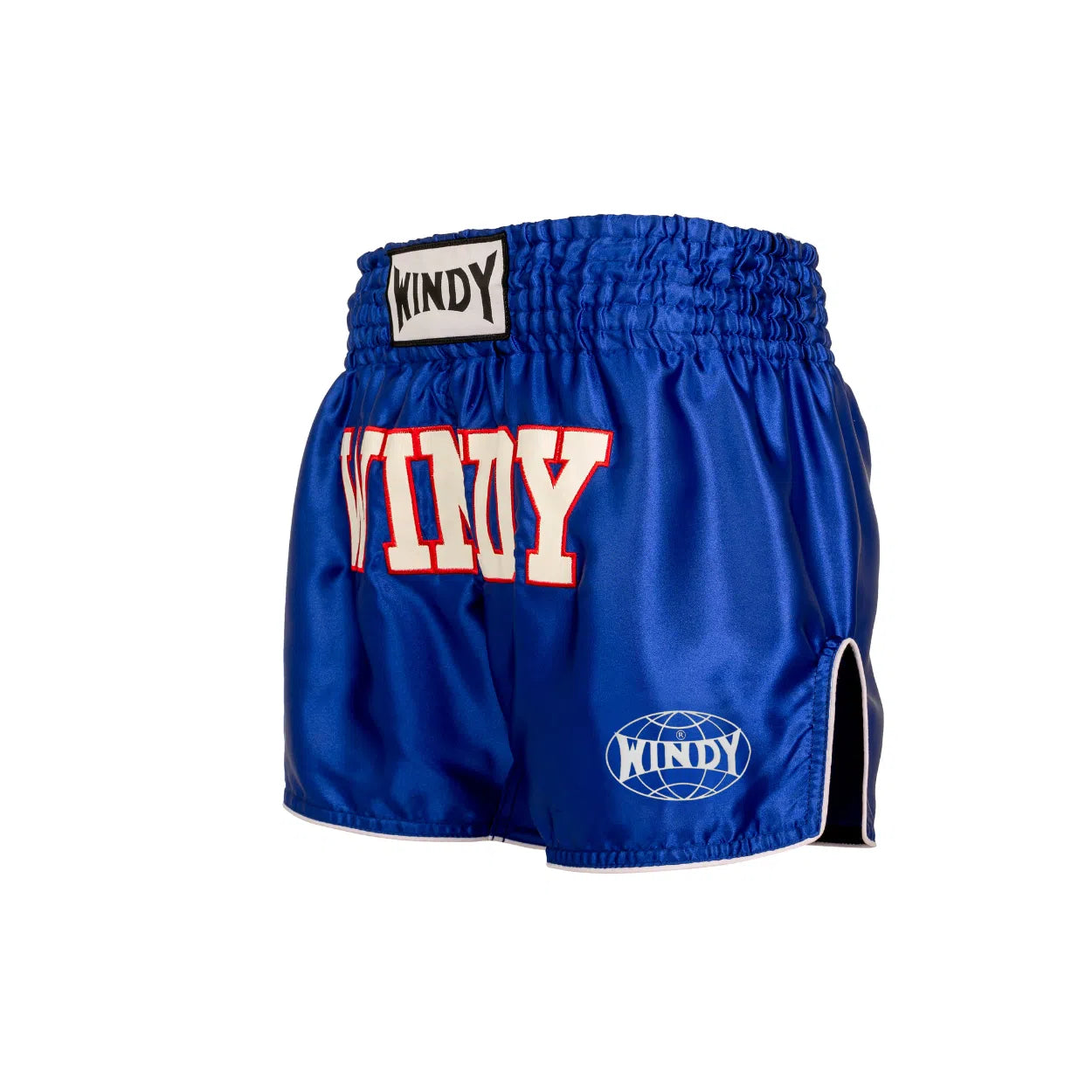 Muay Thai Shorts - Retro - Satin Blue