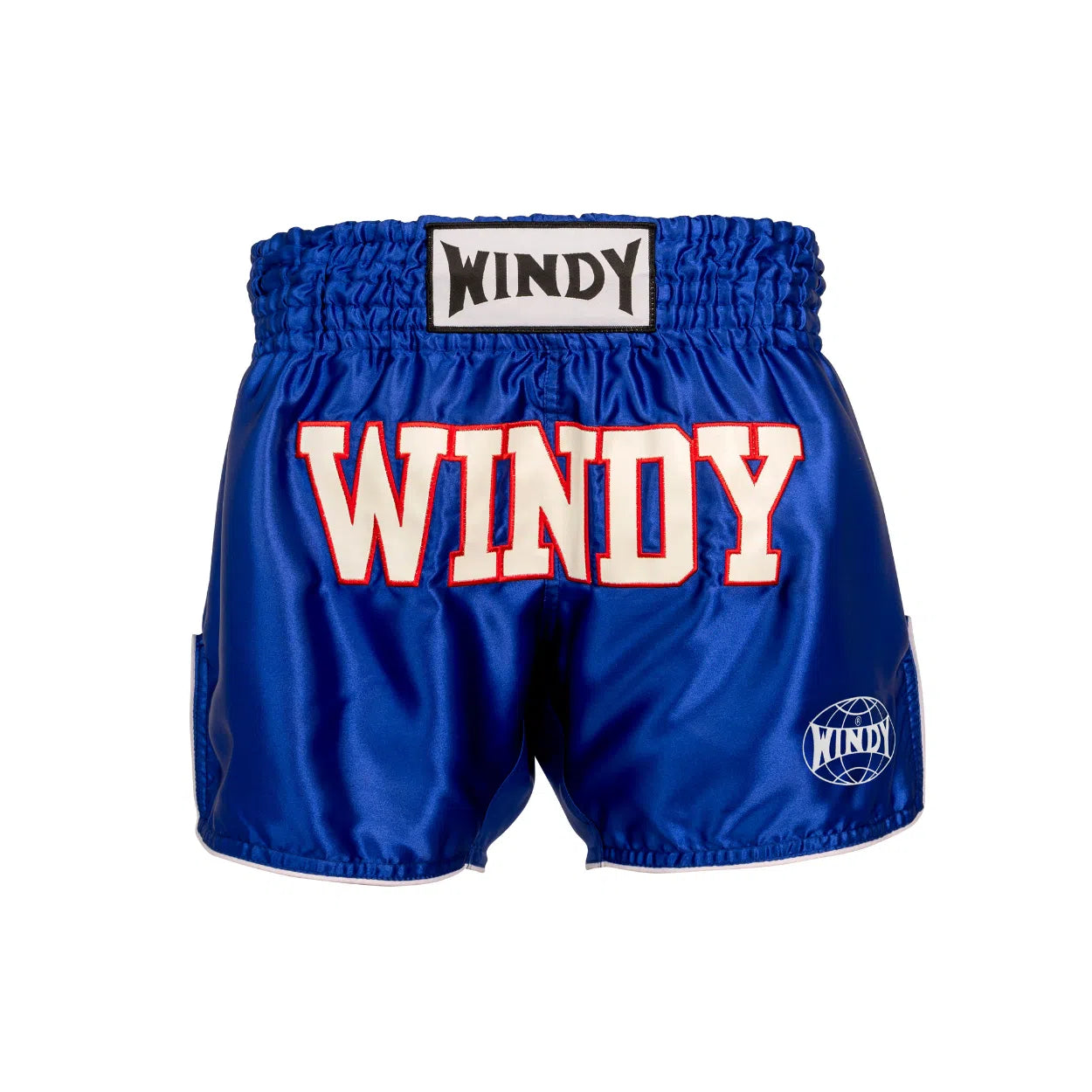 Muay Thai Shorts - Retro - Satin Blue