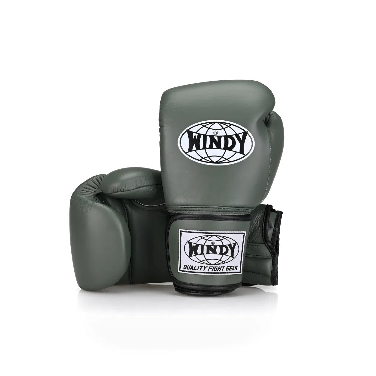 Proline Leather Boxing Glove - Army Green