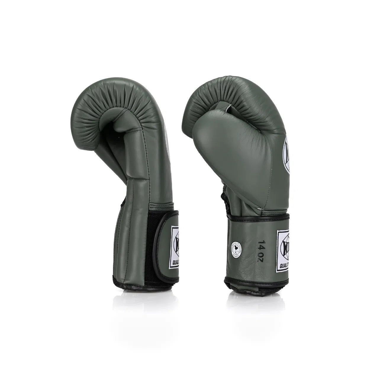 Proline Leather Boxing Glove - Army Green