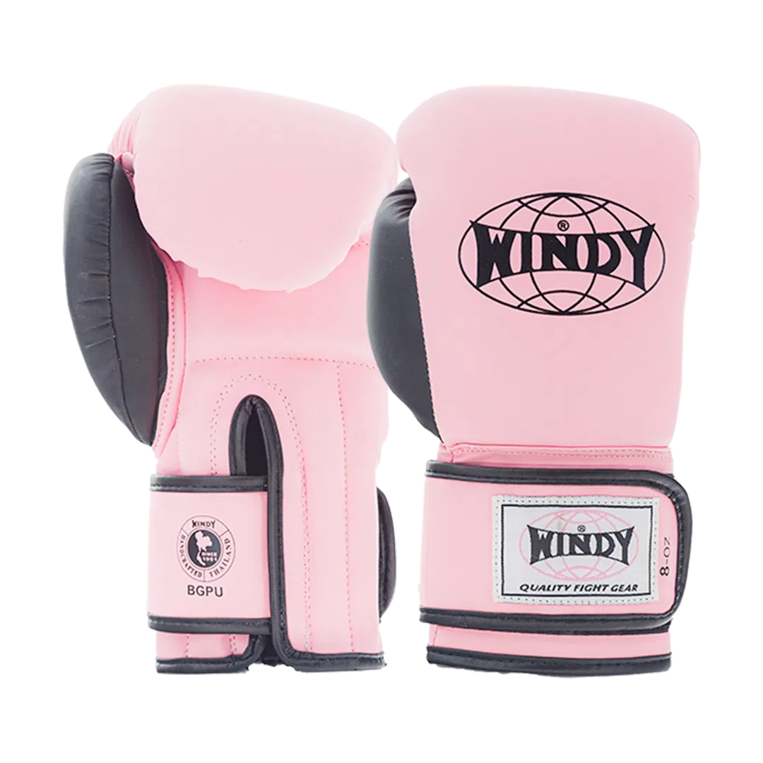 Proline Synthetic Leather Boxing Gloves - Pink Black