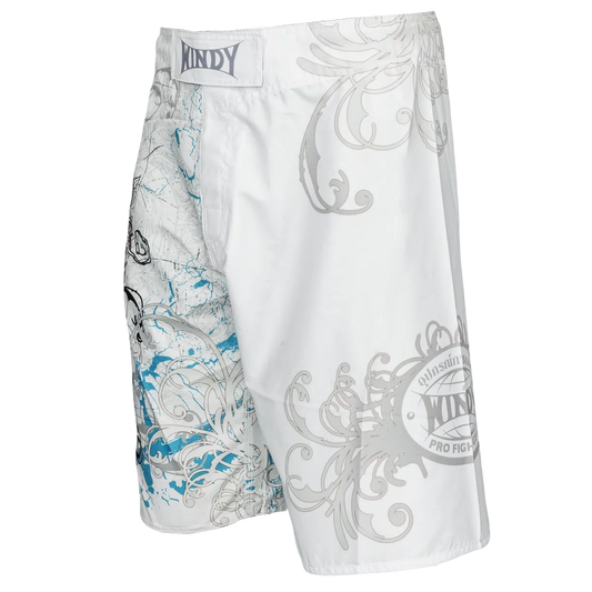 Windy White Skull MMA Shorts