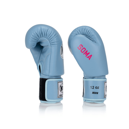 Windy x Soma Classic Leather Boxing Glove - Baby Blue - Windy Fight Gear B.V.