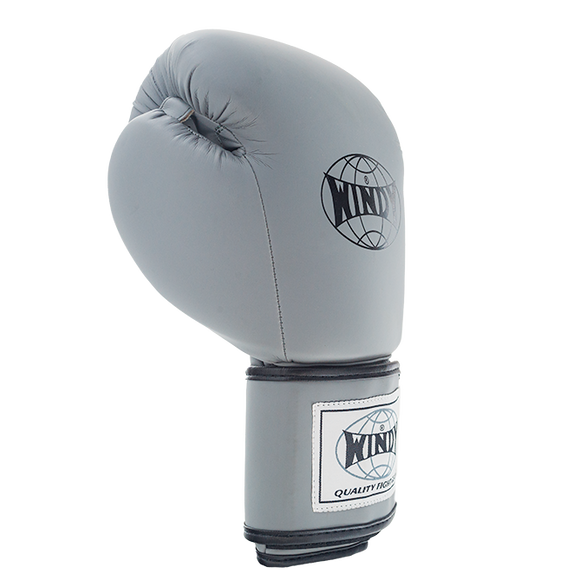 Proline Synthetic Leather Boxing Gloves - Grey - Windy Fight Gear