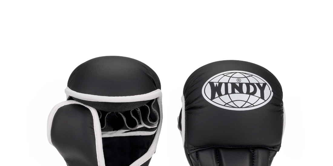 MMA Hybrid Sparring Gloves - Black