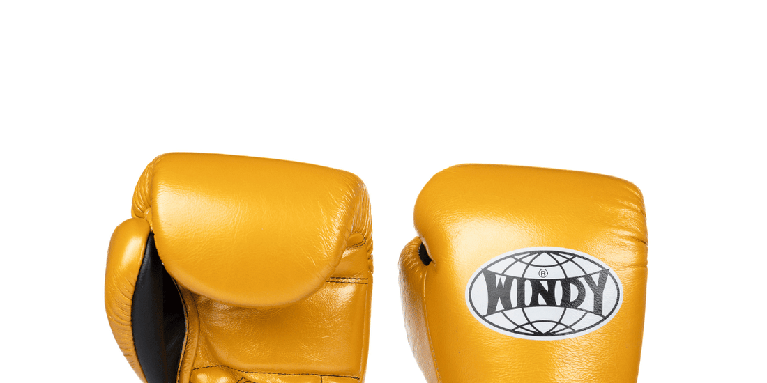 Proline Leather Boxing Glove - Gold/Black