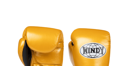 Proline Leather Boxing Glove - Gold/Black