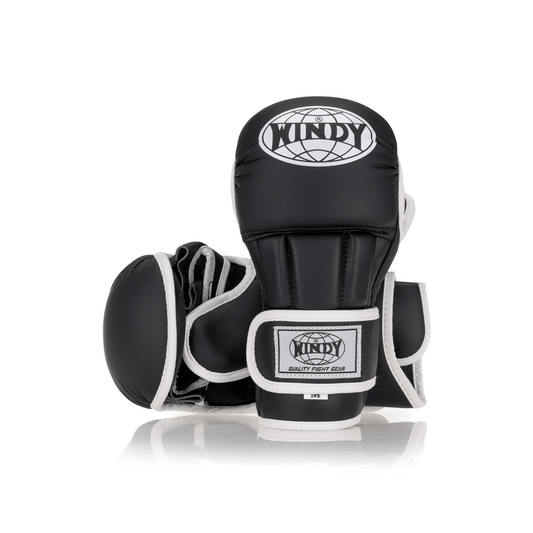 MMA Hybrid Sparring Gloves - Black - Windy Fight Gear B.V.