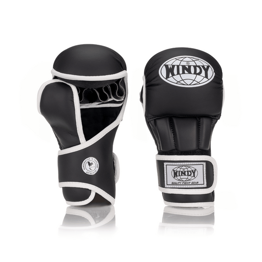 MMA Hybrid Sparring Gloves - Black - Windy Fight Gear B.V.