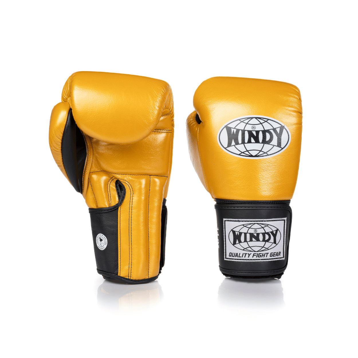 Proline Leather Boxing Glove - Gold/Black