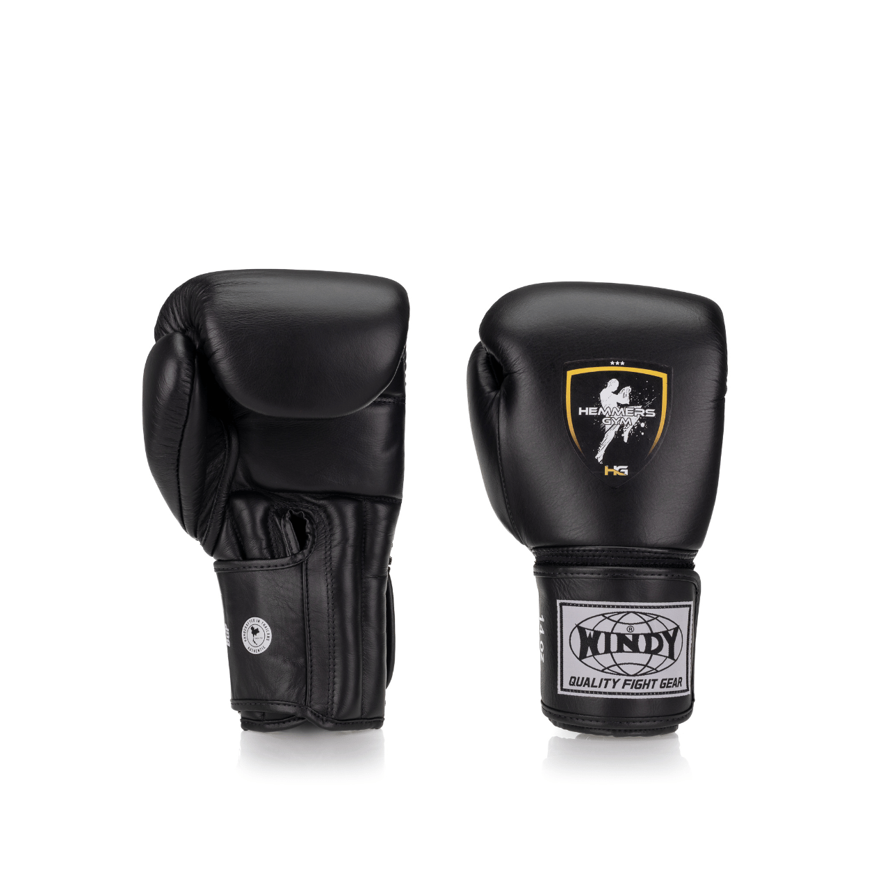 Windy x Hemmers - Proline Leather Boxing Glove - Black - Windy Fight Gear B.V.