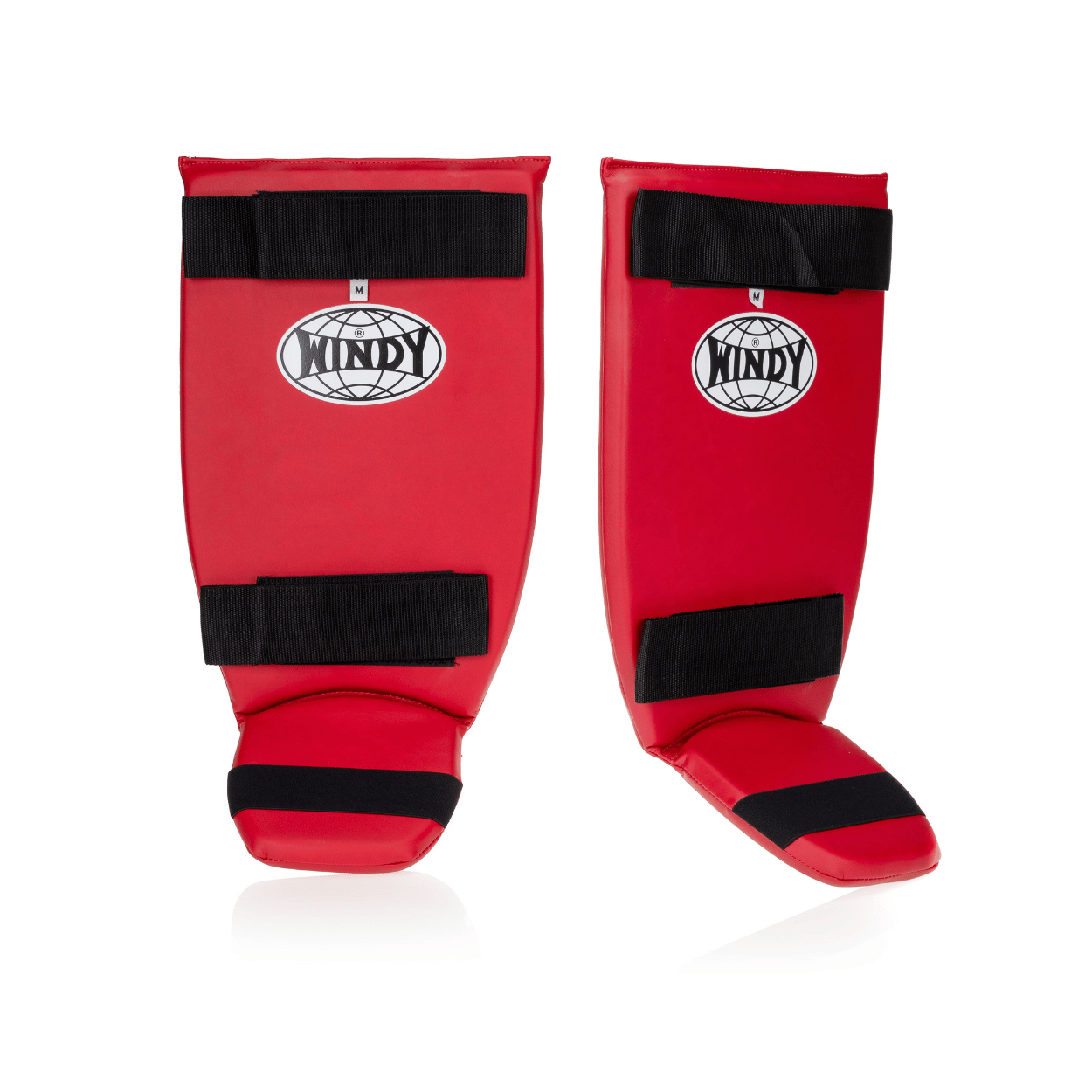 Classic Double Strap Shinguard - Red - Windy Fight Gear B.V.