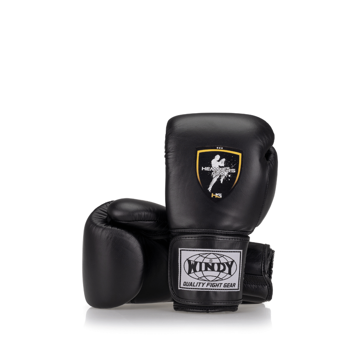 Windy x Hemmers - Proline Leather Boxing Glove - Black - Windy Fight Gear B.V.