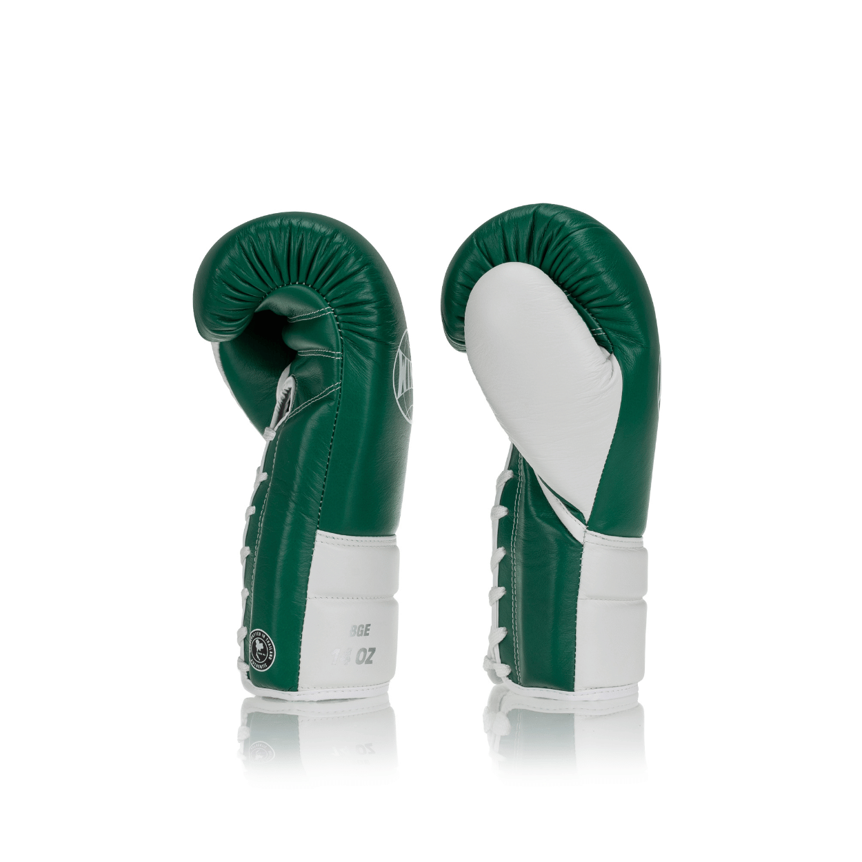 Elite Series Lace-up Boxing Glove - Green/White - Windy Fight Gear B.V.