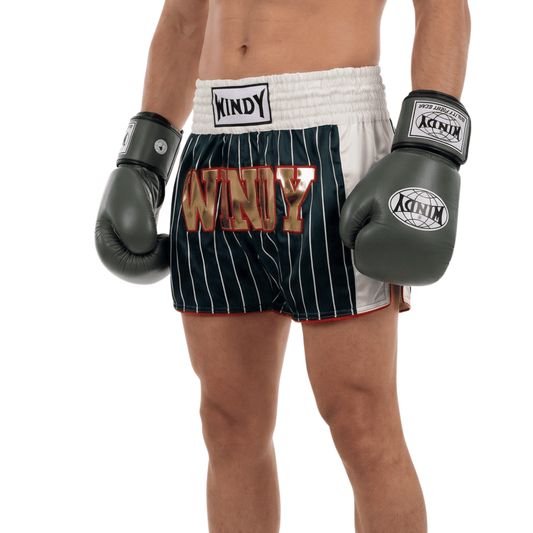 Classic Leather Boxing Glove - Army Green