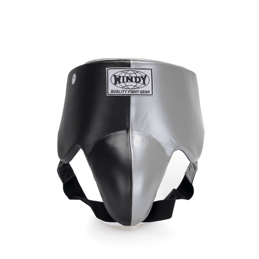 Elite Groin Guard - Black/ Silver - Windy Fight Gear B.V.