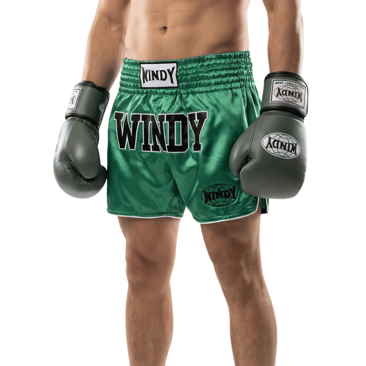 Proline Leather Boxing Glove - Army Green - Windy Fight Gear B.V.