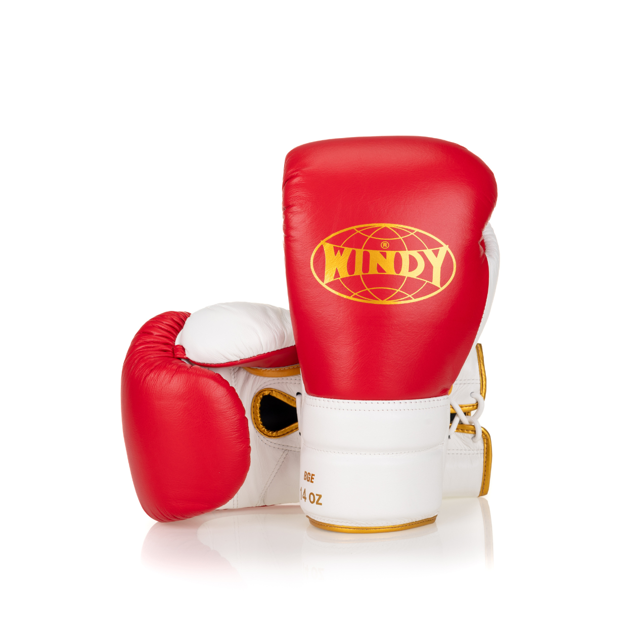 Elite Series Lace-up Boxing Glove - Red/Gold