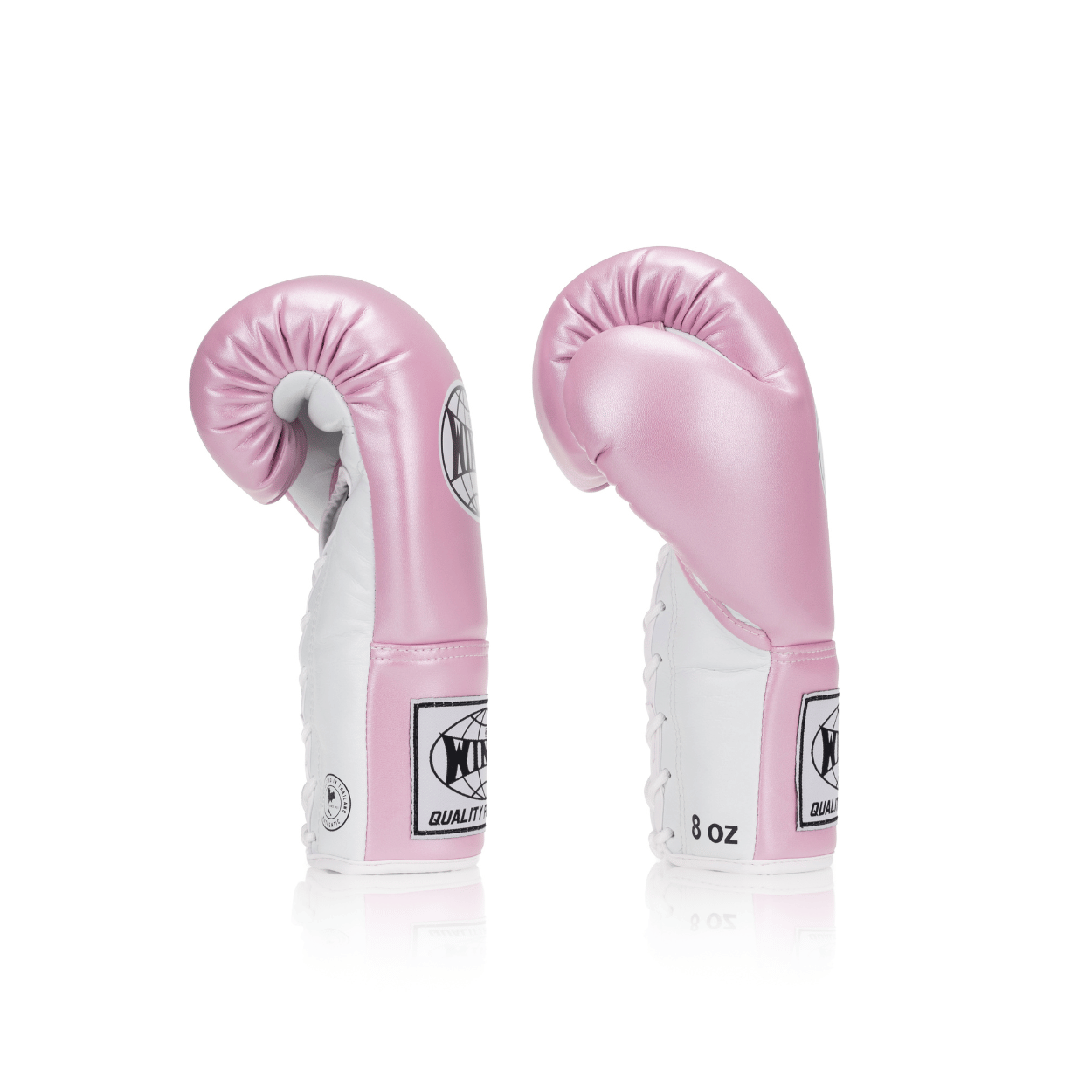 Competition Lace-Up Boxing Glove - Metallic Pink/White - Windy Fight Gear B.V.