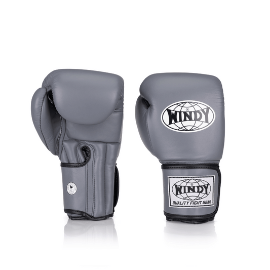 Proline Leather Boxing Glove - Grey - Windy Fight Gear B.V.