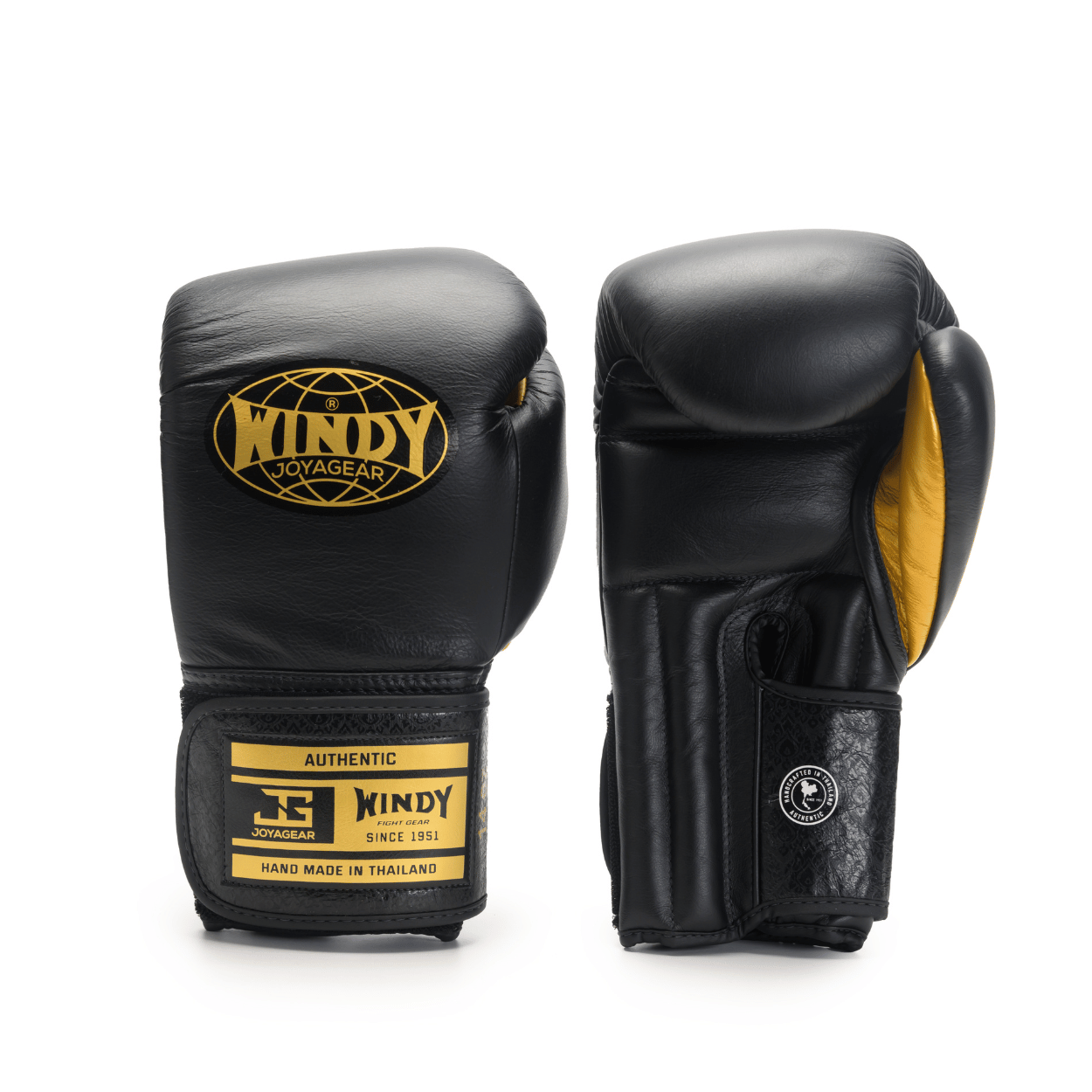 Windy x Joya - Proline Leather Boxing Glove - Black/Gold - Windy Fight Gear B.V.