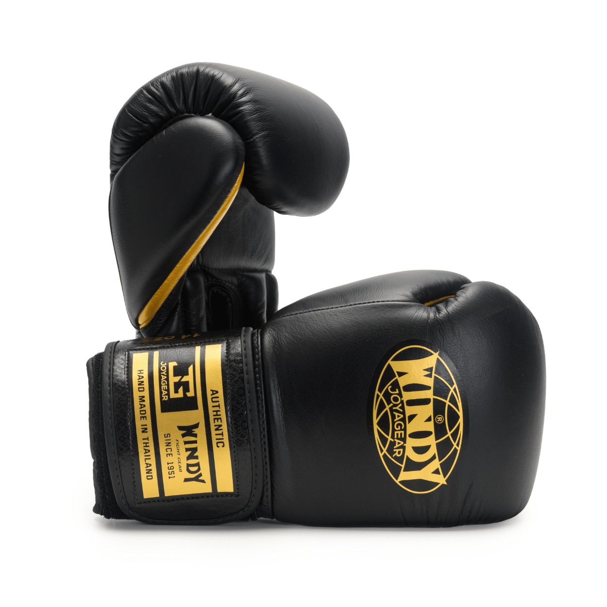 Windy x Joya - Proline Leather Boxing Glove - Black/Gold - Windy Fight Gear B.V.