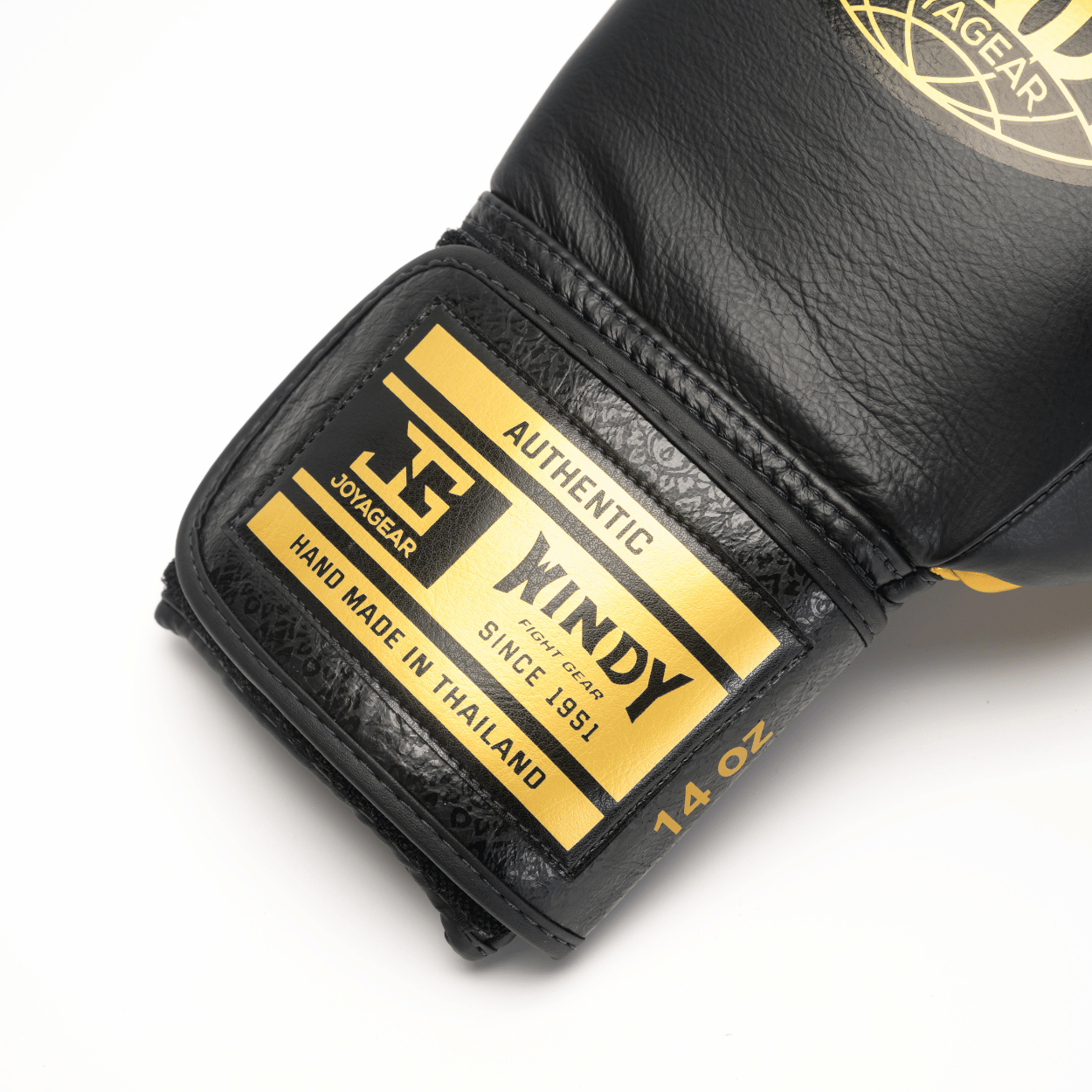 Windy x Joya - Proline Leather Boxing Glove - Black/Gold - Windy Fight Gear B.V.