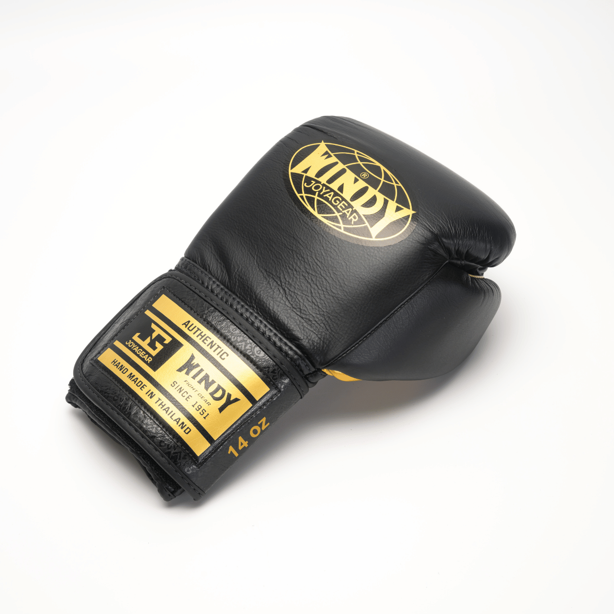 Windy x Joya - Proline Leather Boxing Glove - Black/Gold - Windy Fight Gear B.V.