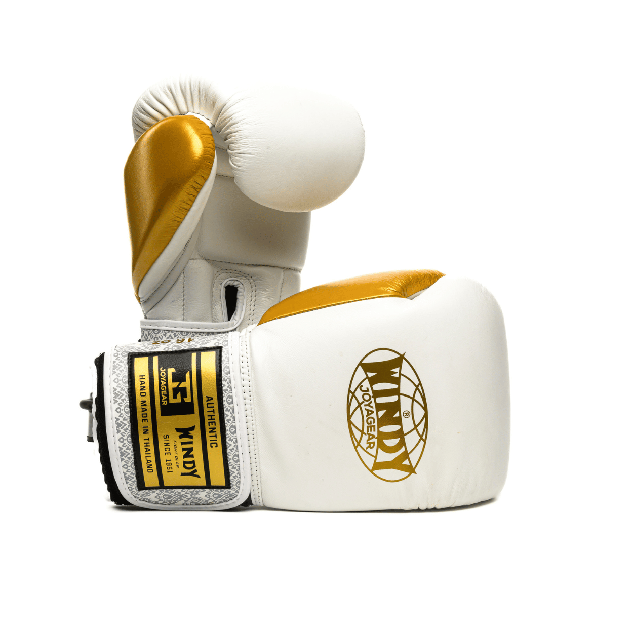 Windy x Joya - Proline Leather Boxing Glove - White/Gold - Windy Fight Gear B.V.