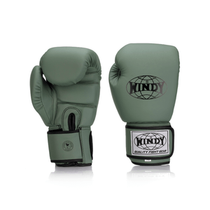 Core Boxing Gloves Microfiber - Army Green / Black - Windy Fight Gear B.V.