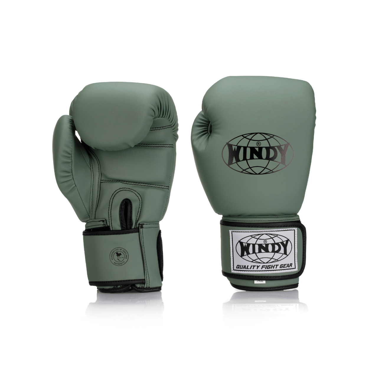 Core Boxing Gloves Microfiber - Army Green / Black - Windy Fight Gear B.V.