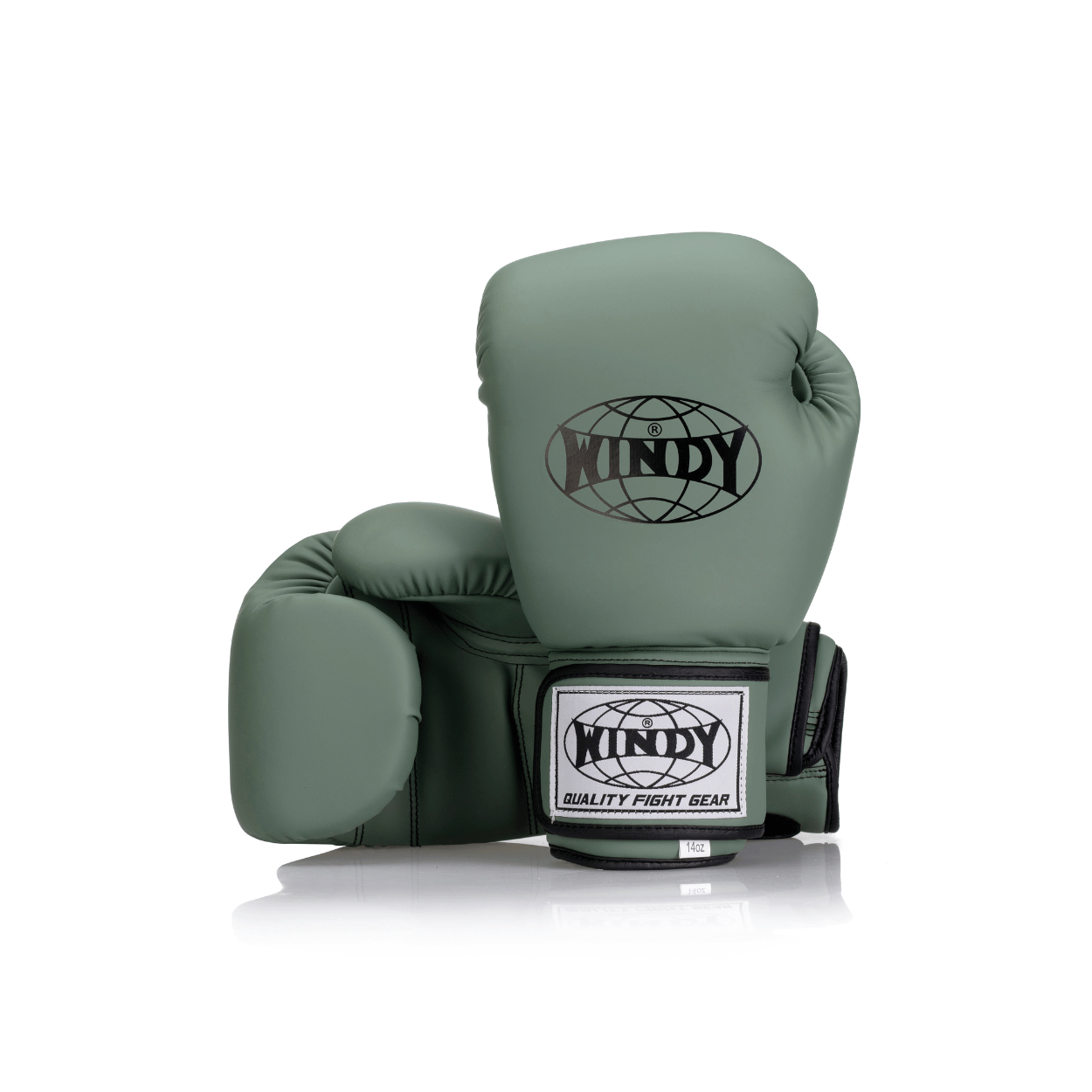 Core Boxing Gloves Microfiber - Army Green / Black - Windy Fight Gear B.V.