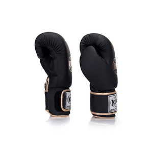 Core Boxing Gloves Microfiber - Black / Gold - Windy Fight Gear B.V.
