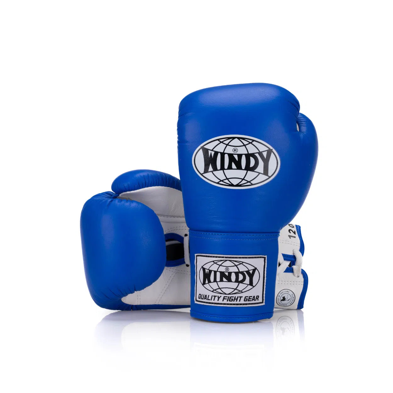 Classic Lace-Up Leather Boxing Glove - Blue