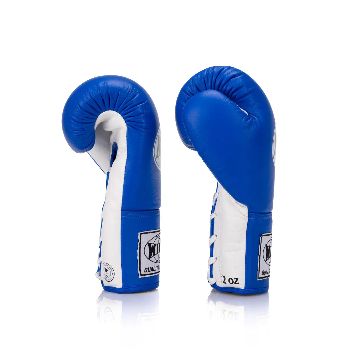 Classic Lace-Up Leather Boxing Glove - Blue